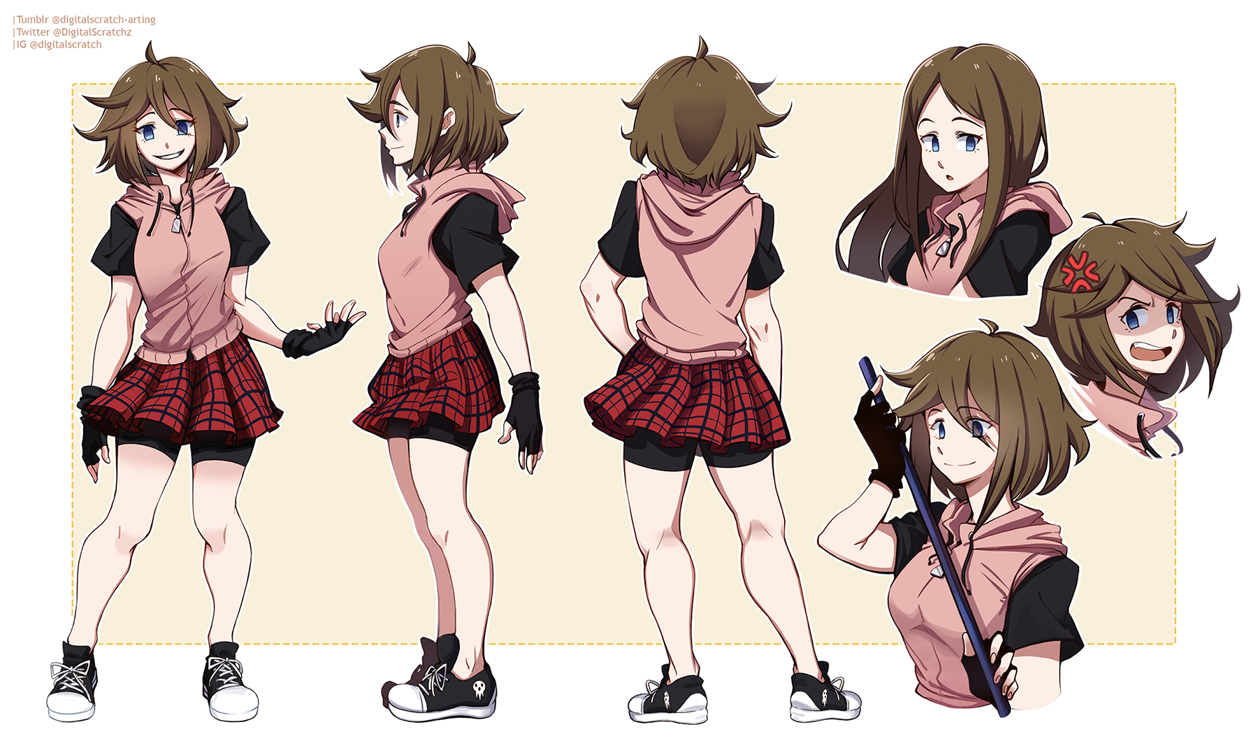 Digital Scratch - Soul Eater OC - Character Sheet + Illust