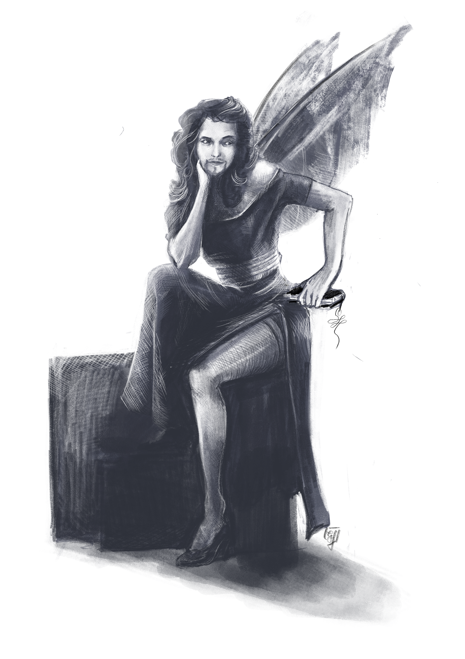 Selbstportrait "Feenmama"