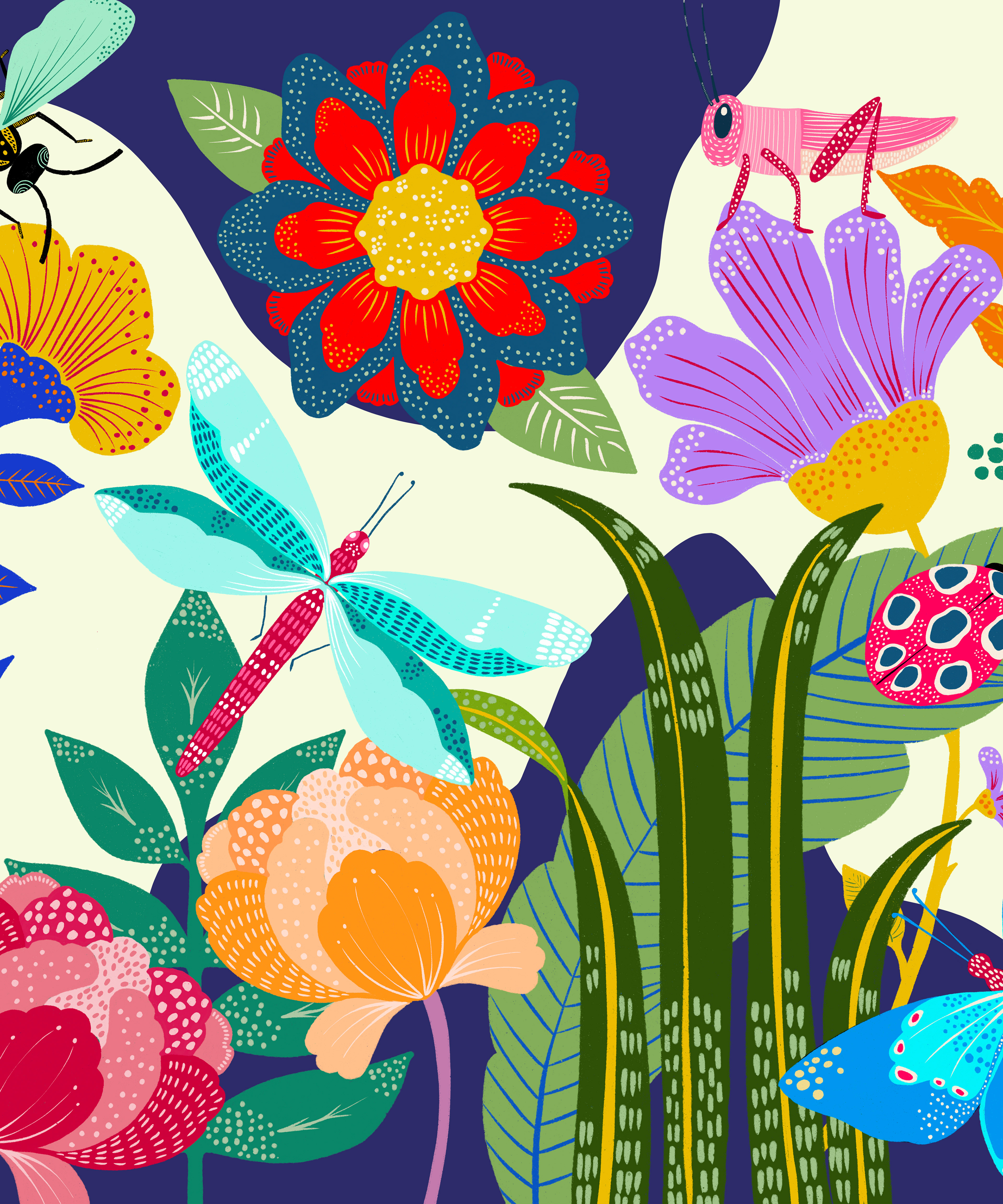 Illustration for children playmat