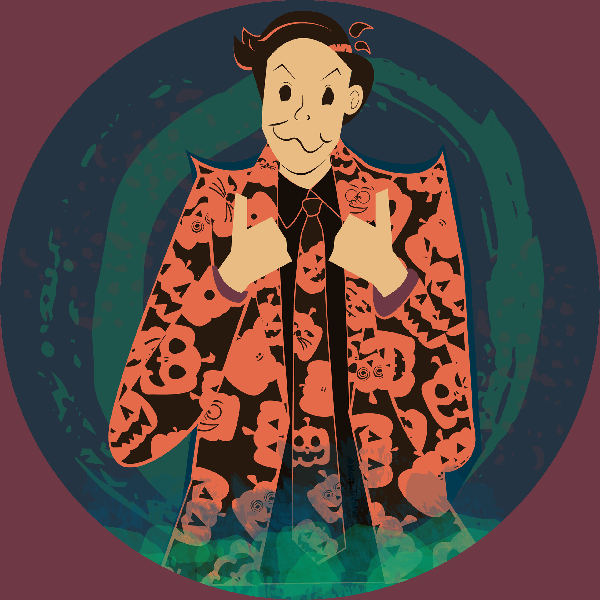 'David S. Pumpkins' Inspired Profile Picture