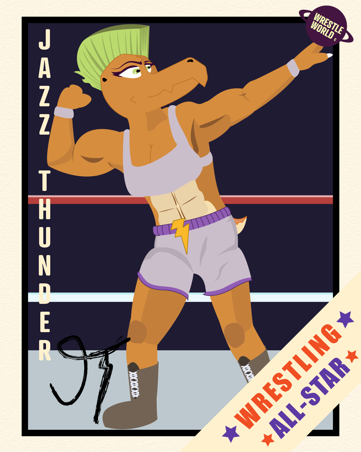 'Jazz Thunder' OC Trading Card for Danny Espasa