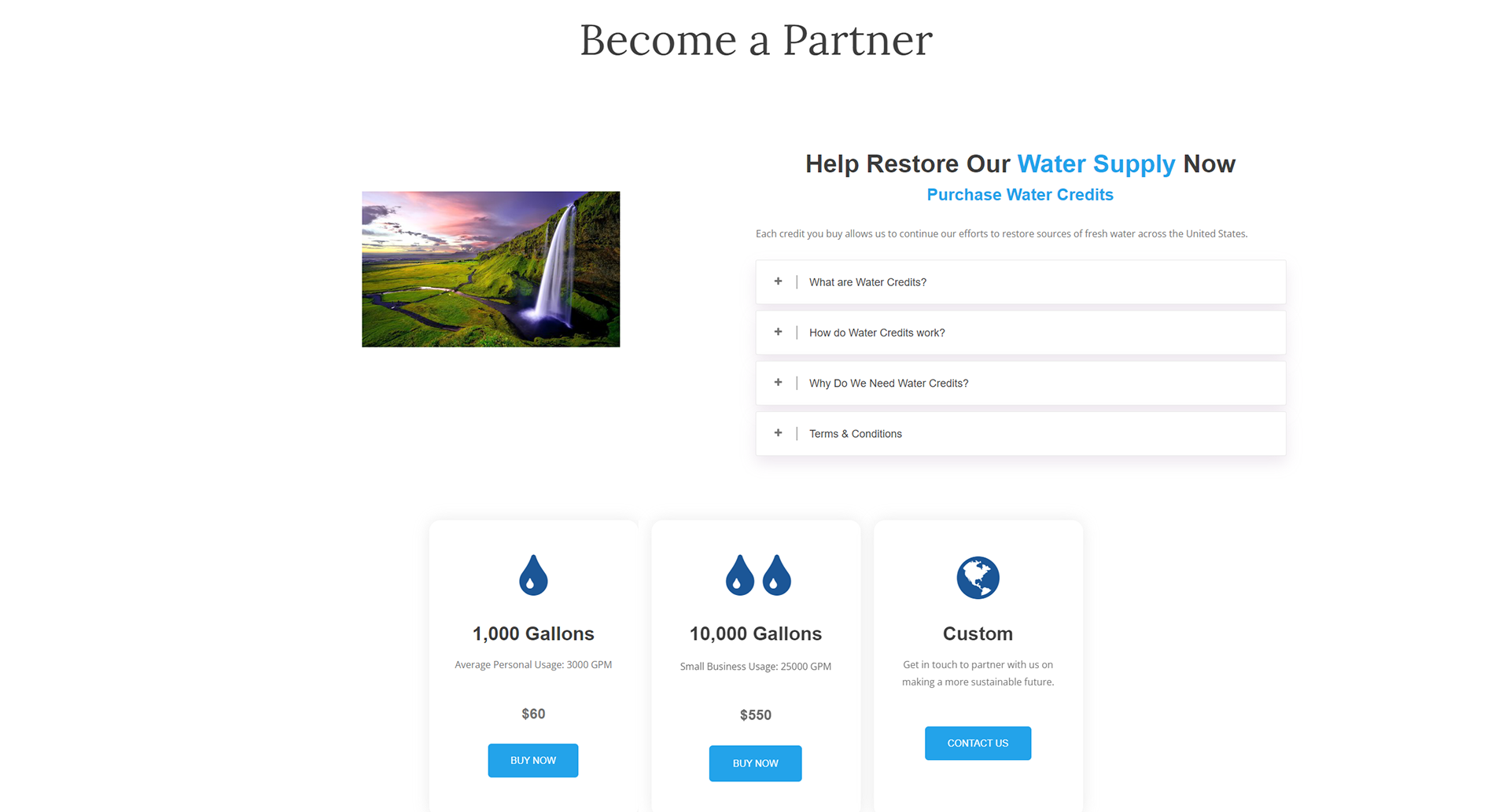 E-Commerce landing page for 'Astrolux'