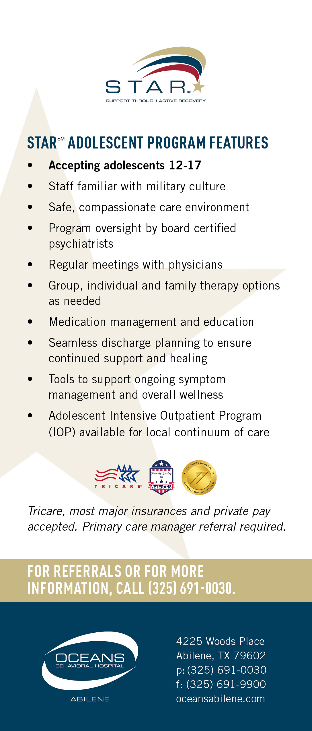 BROCHURE INSERT - BACK