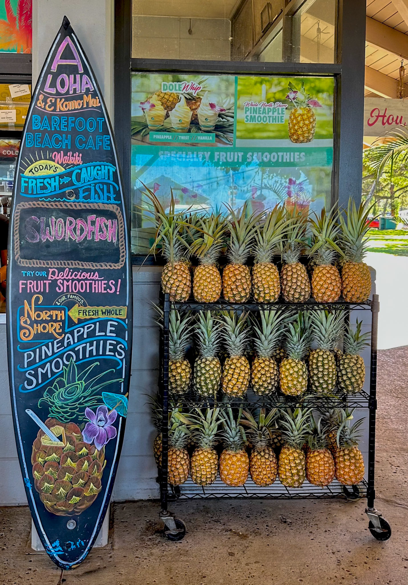 Ananas im Barefoot Cafe