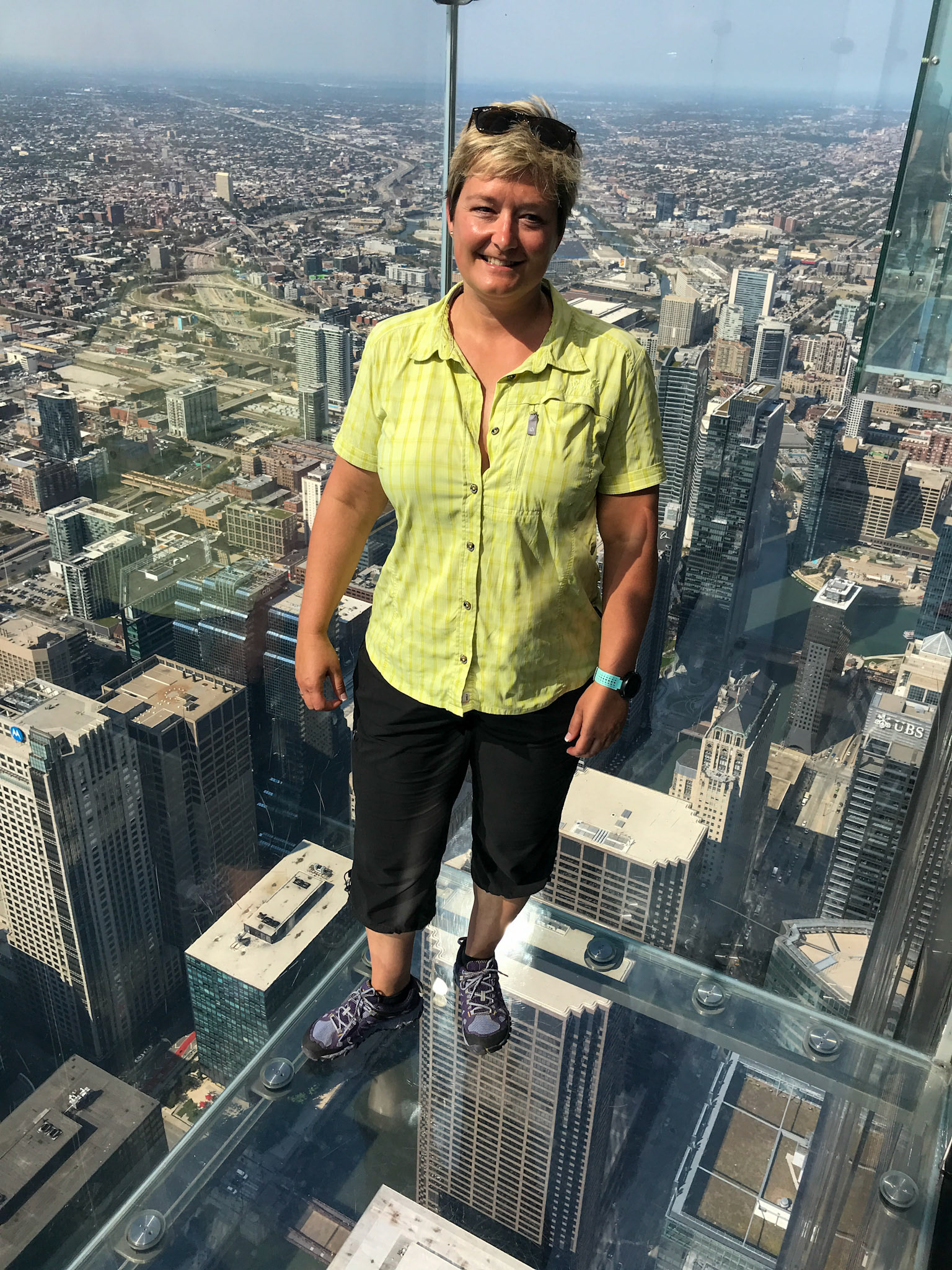 das "Skydeck" ist in 412 m Höhe des Willis Towers