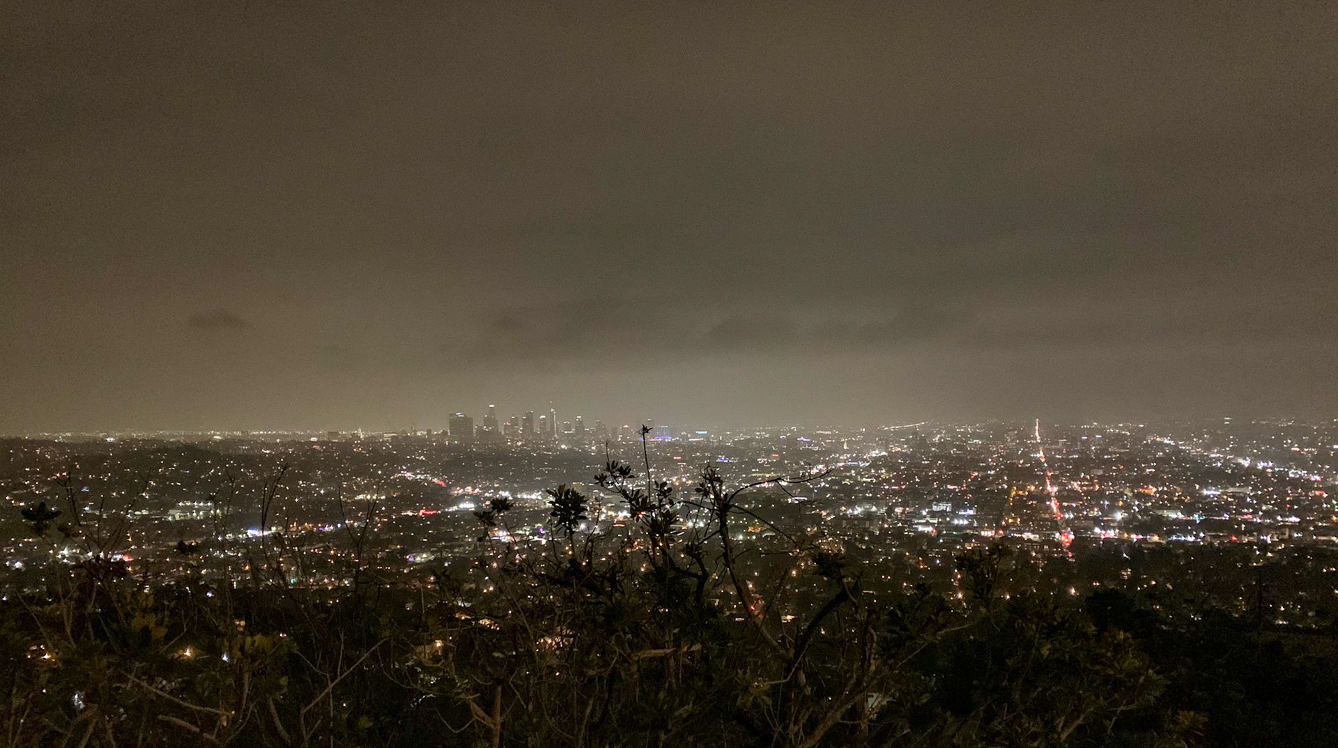 Blick vom Griffith Observatory auf L.A.