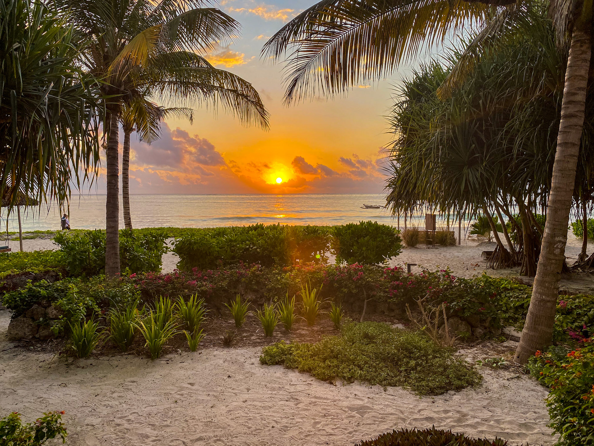Sonnenaufgang um 6:19h (vom Bett aus gesehen)
