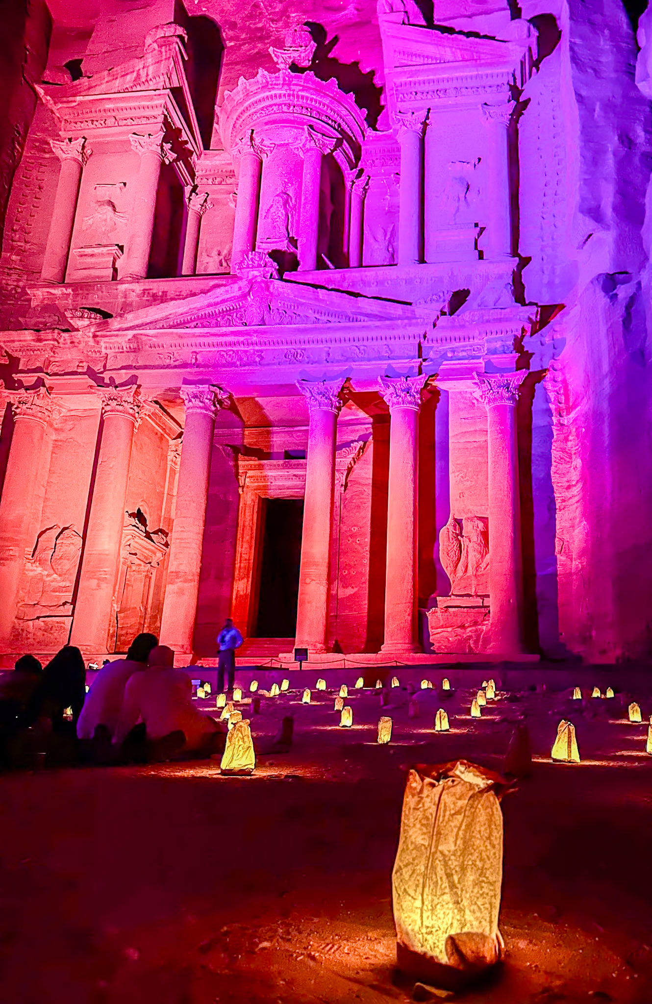 Petra by night