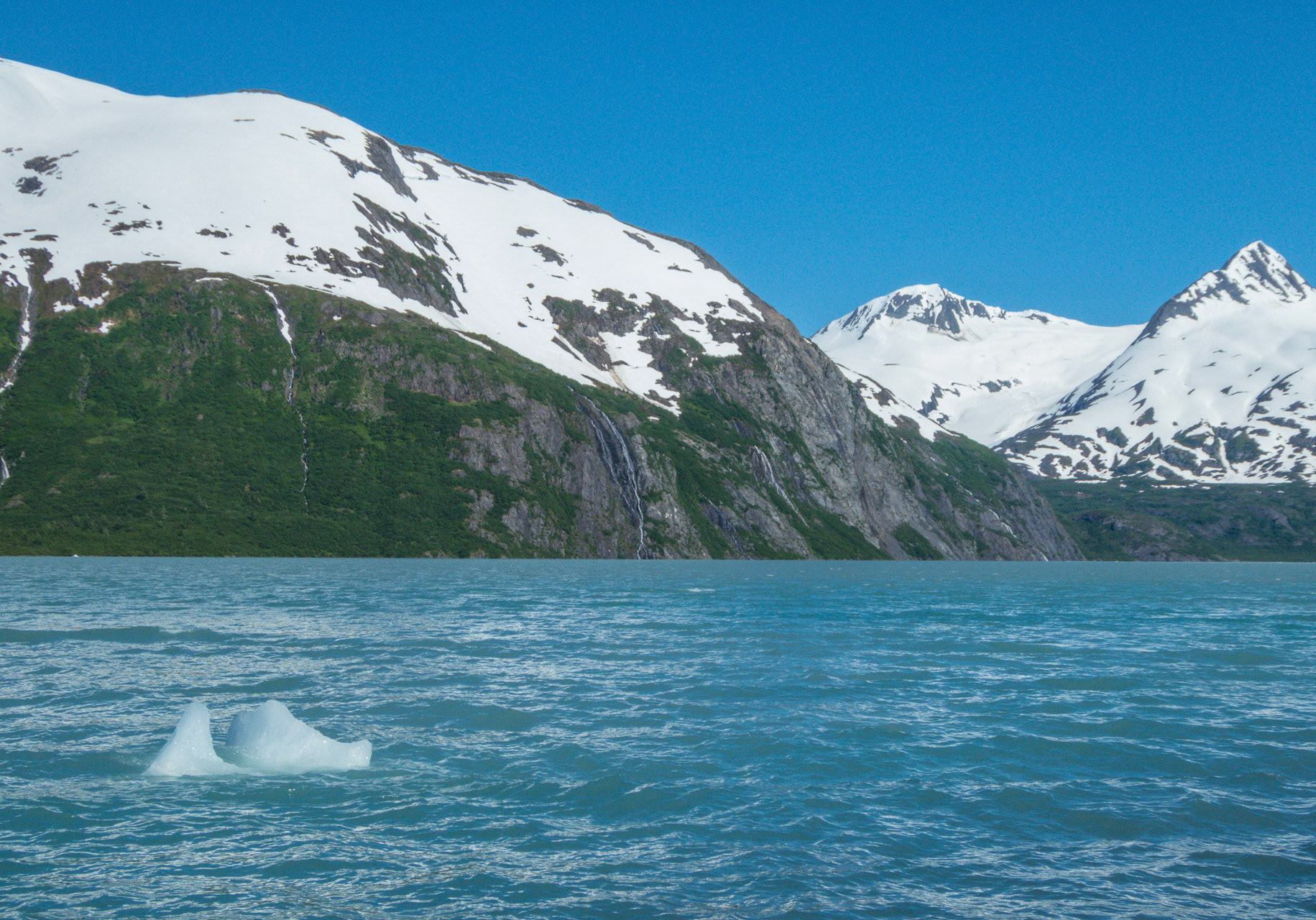 Portage Lake - die tun hier Eiswürfel ins Wasser :-)