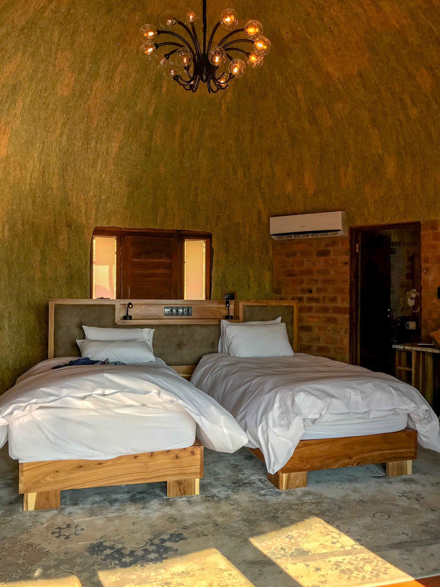 schlafen unter dem Reet-Dach