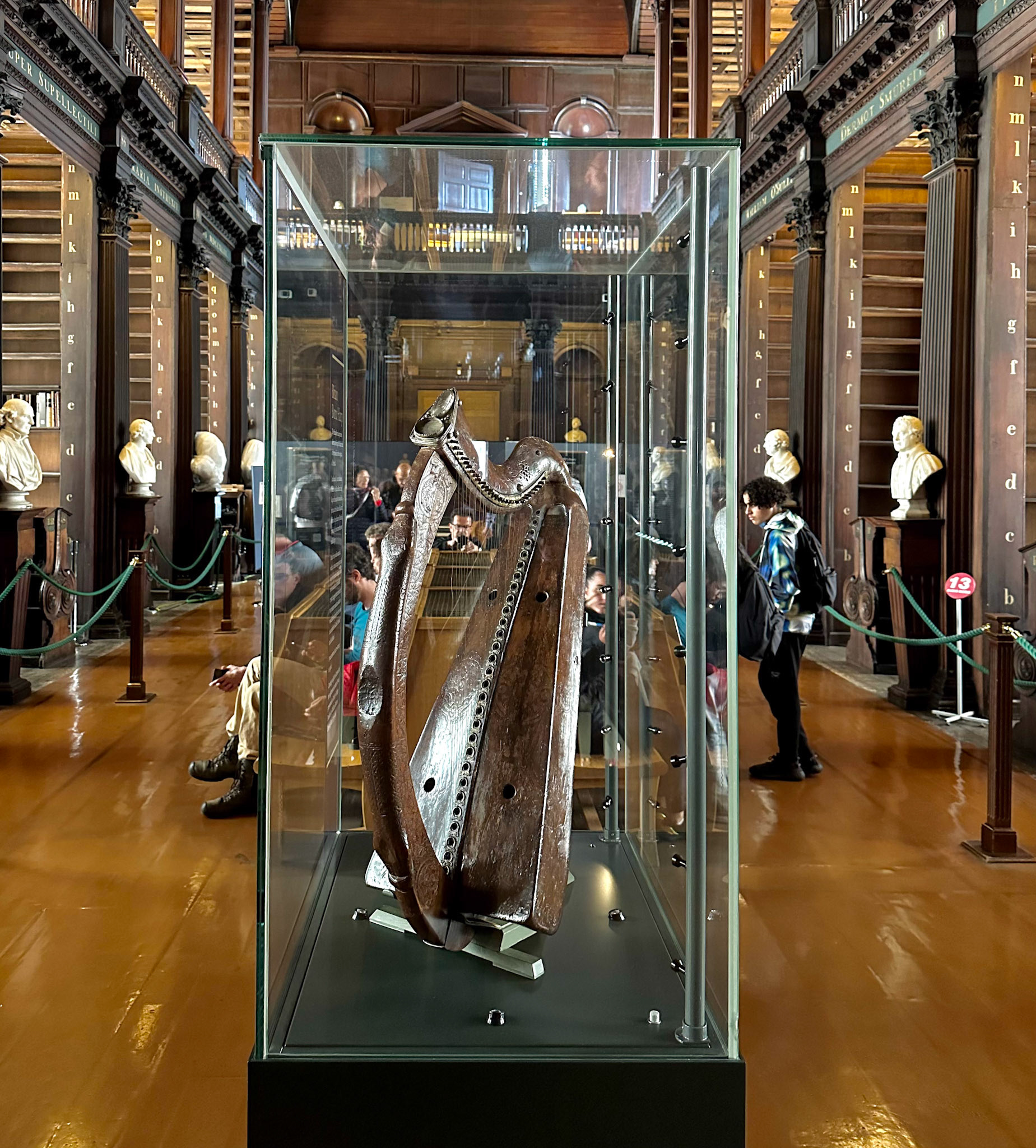 Brian Boru Harp  is the oldest surviving Irish harp and is the model for the insignia of Ireland