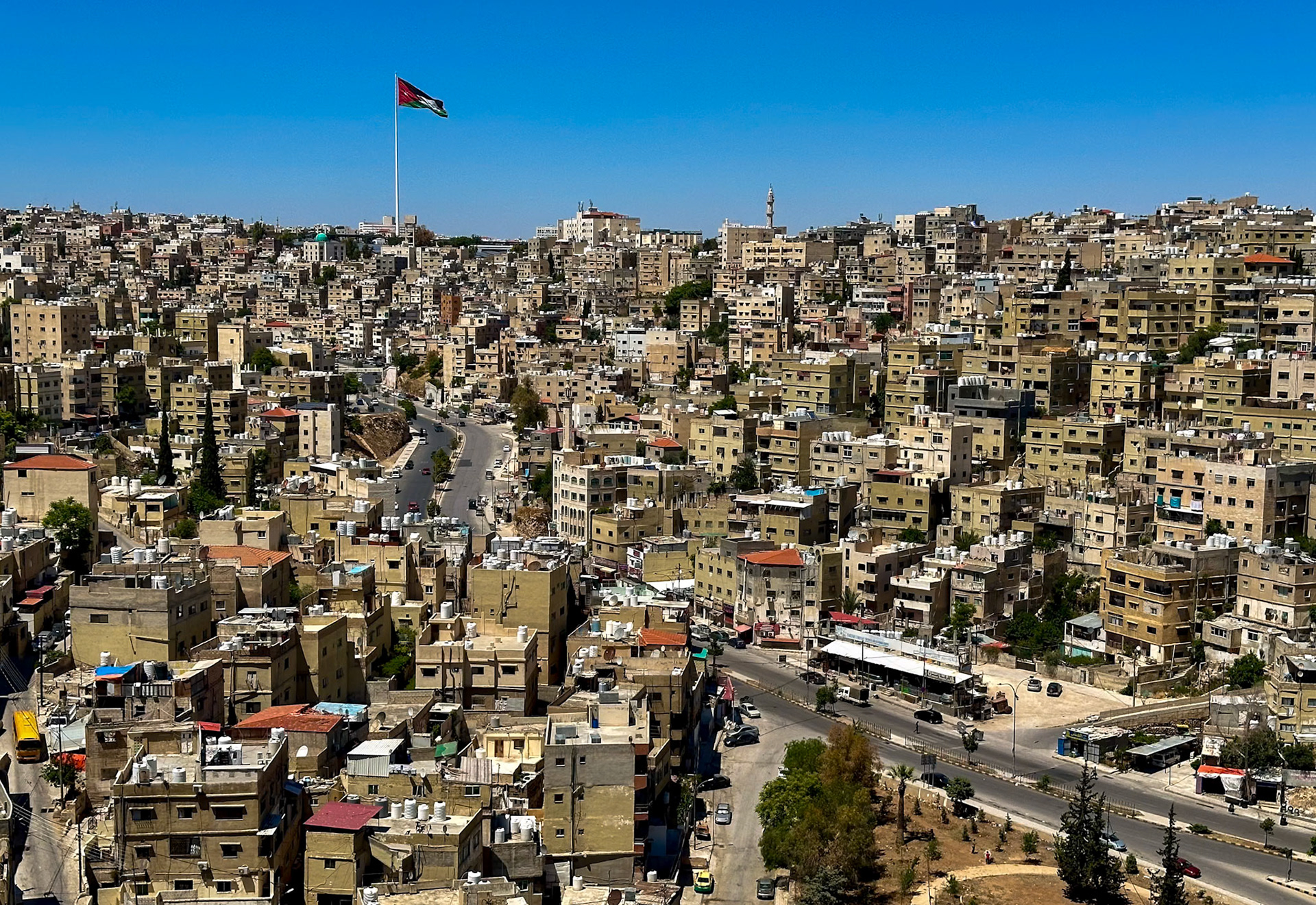 Blick von der Zitadelle auf Amman