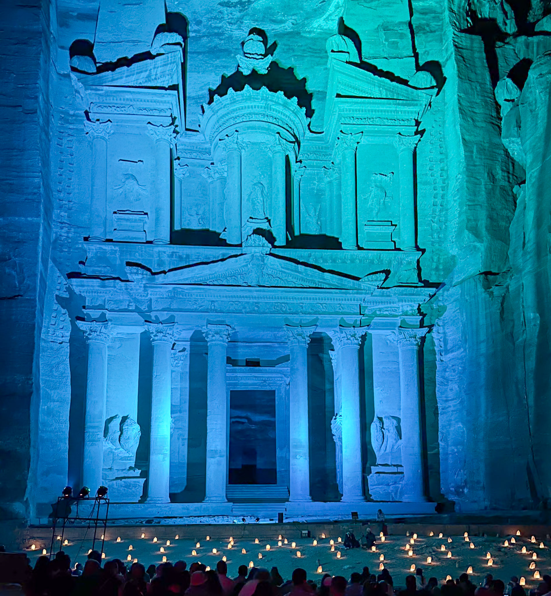Petra by night