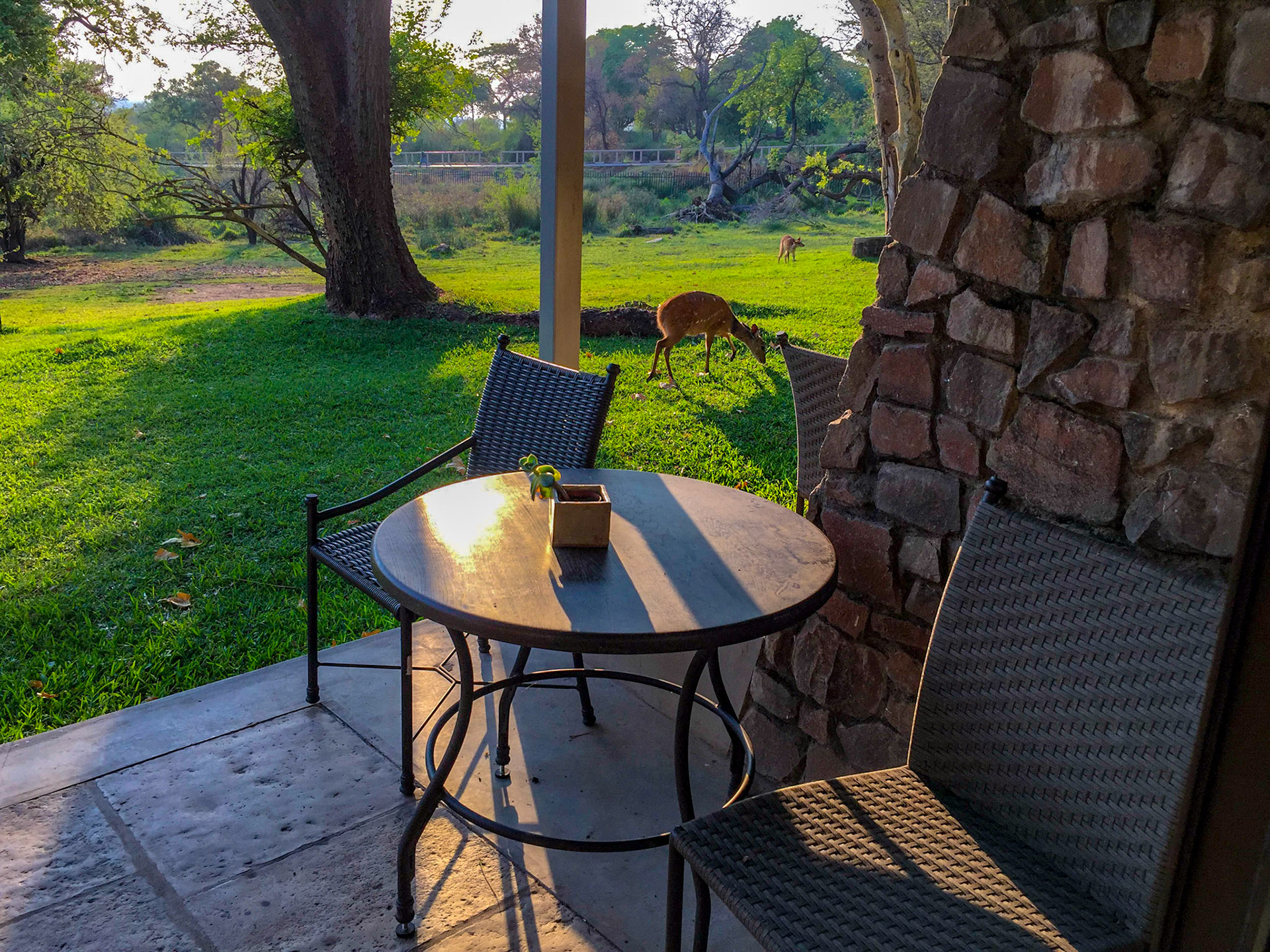 Blick vom Hotelzimmer-Balkon