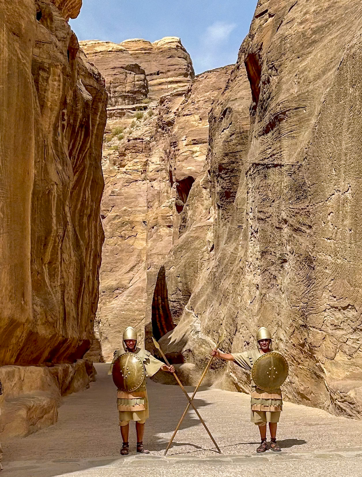 Weg zum Schatzhaus "Al Khazneh"