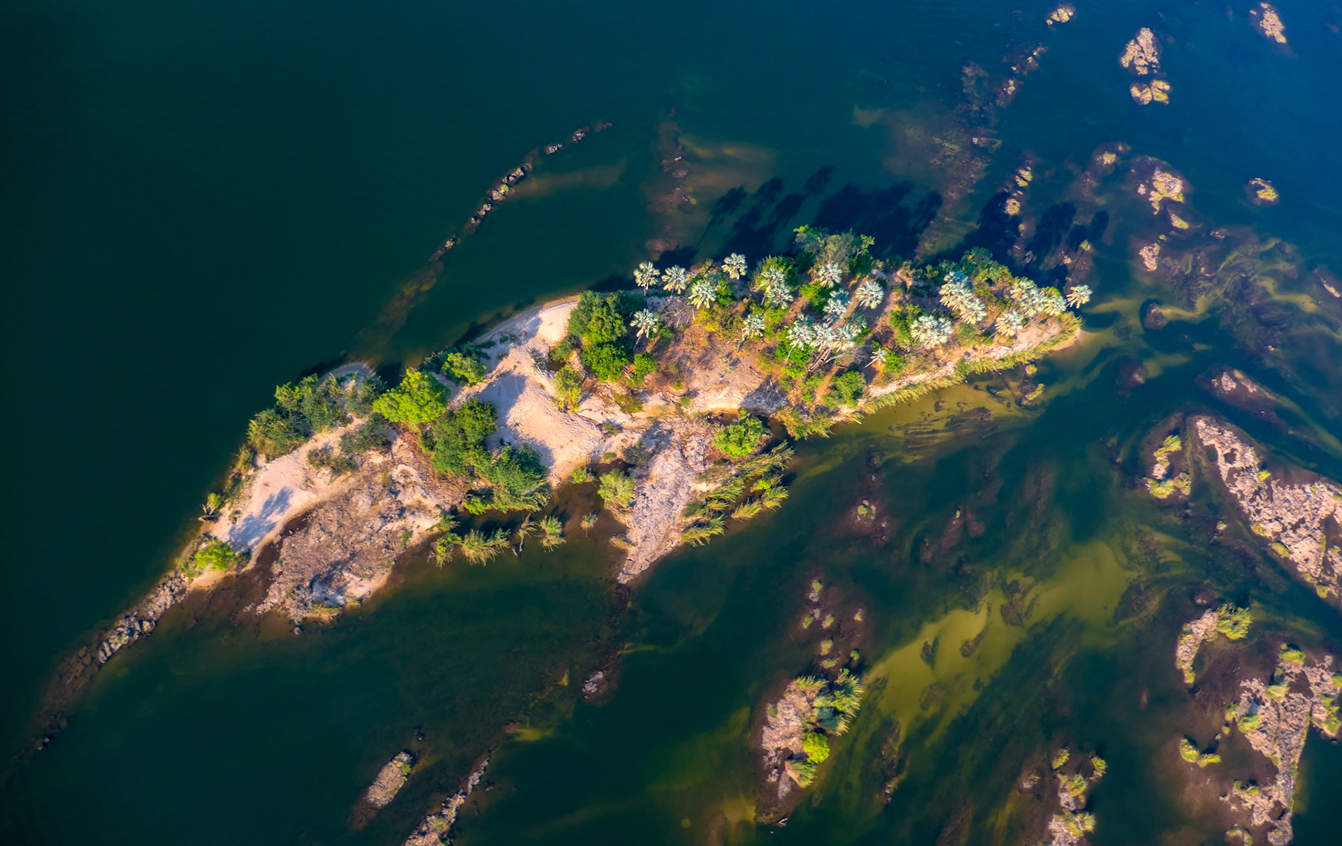 kleine Insel im Sambesi