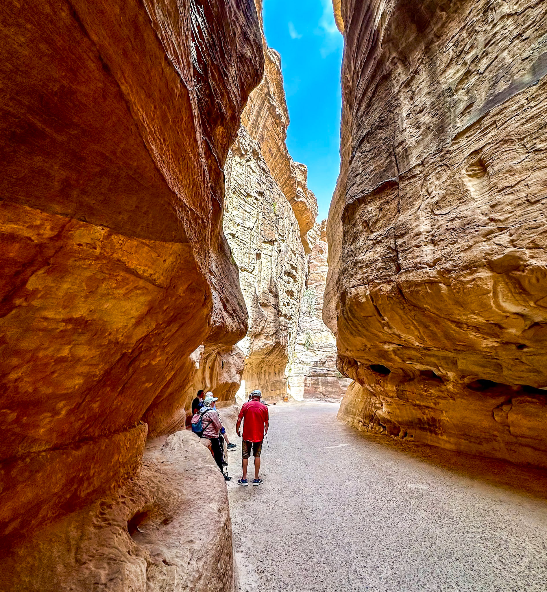 Weg zum Schatzhaus "Al Khazneh"