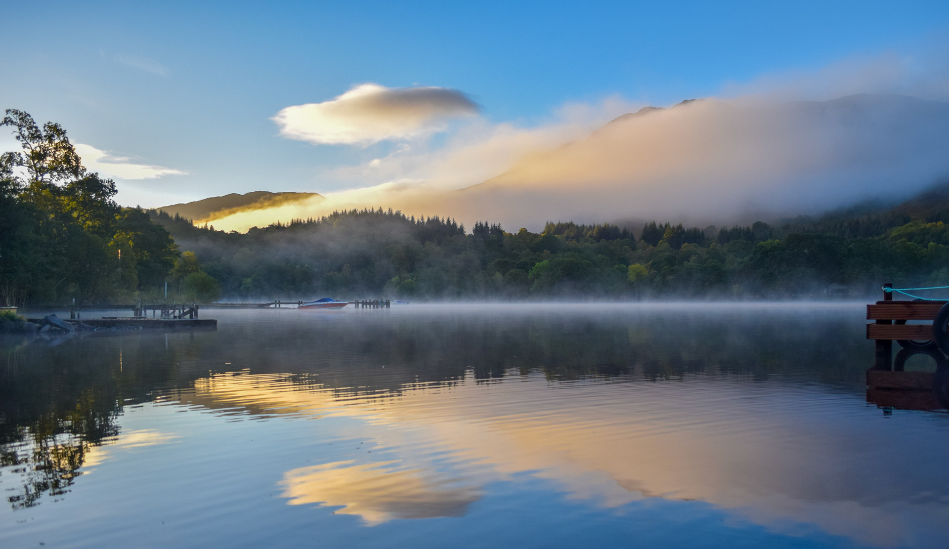 morgens am Loch Earn