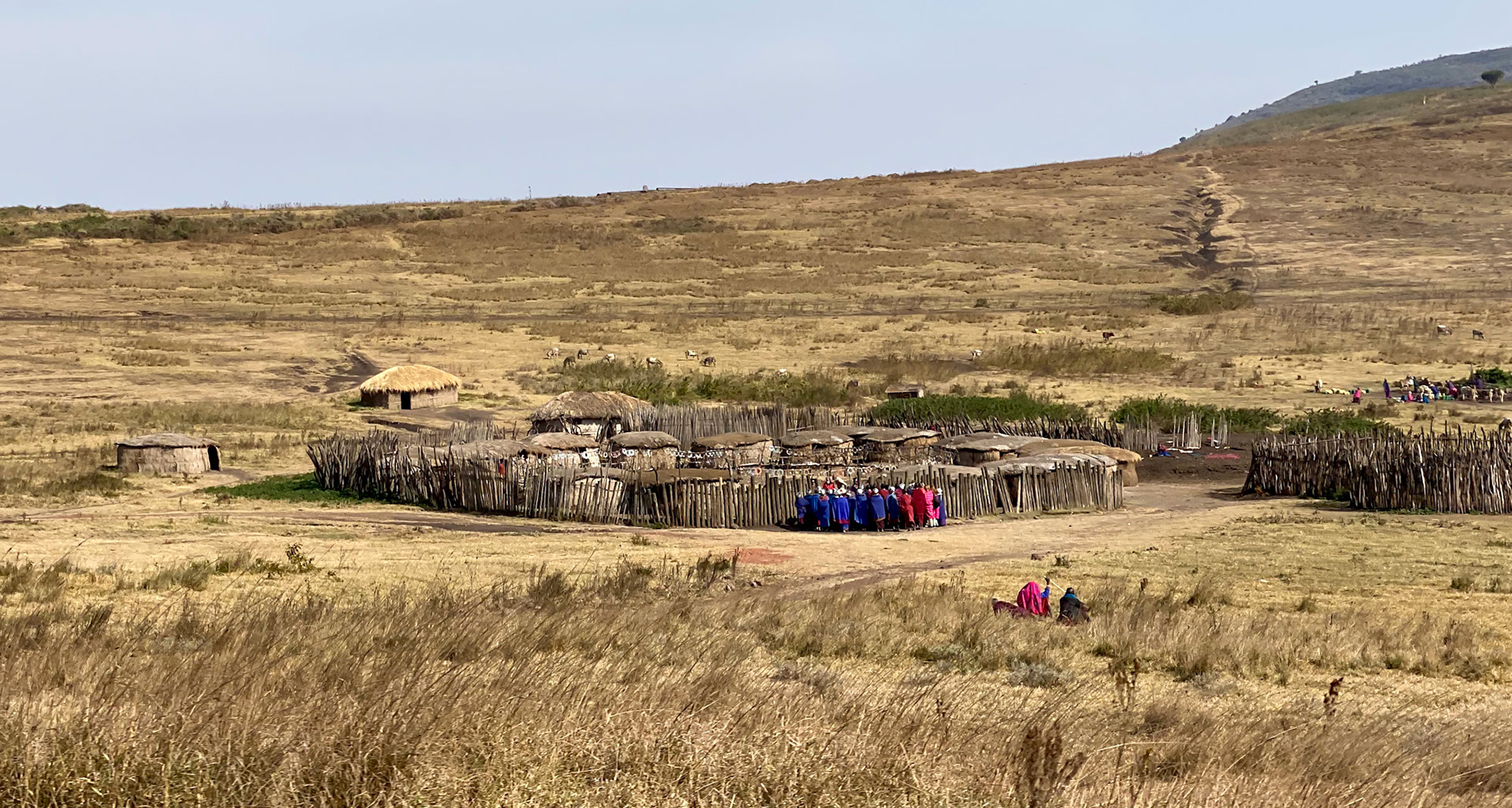Versammlung bei den Massai