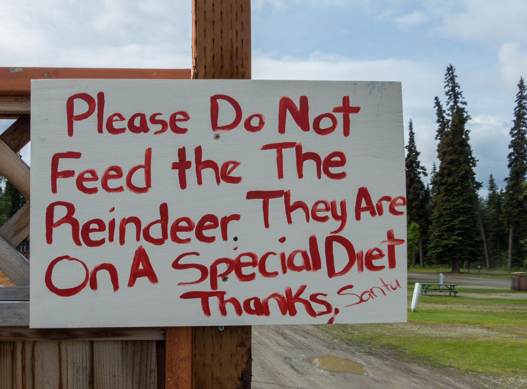 im Städtchen North Pole, Alaska