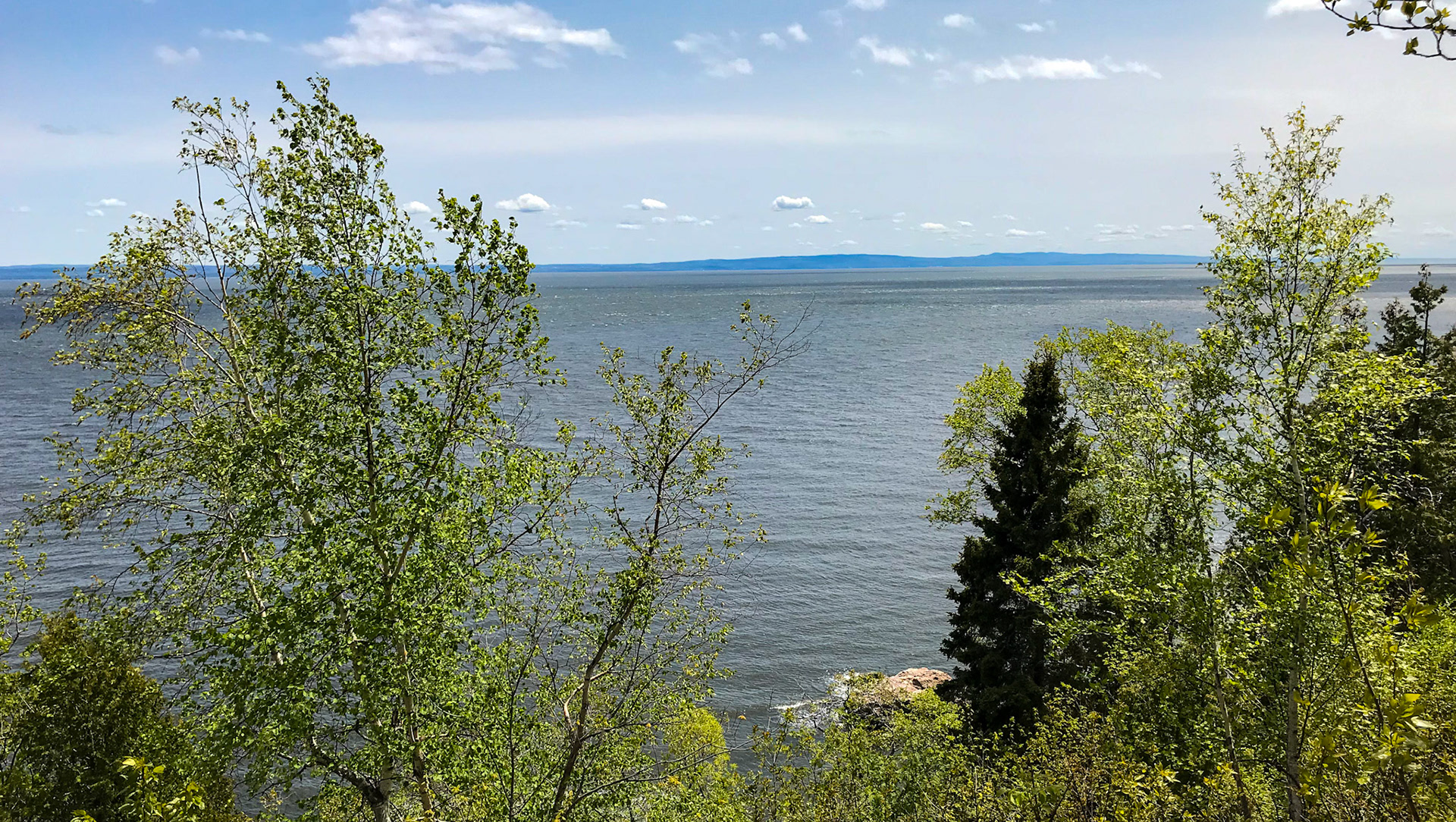 der St.Lorenz-Strom wirkt manchmal wie ein Meer