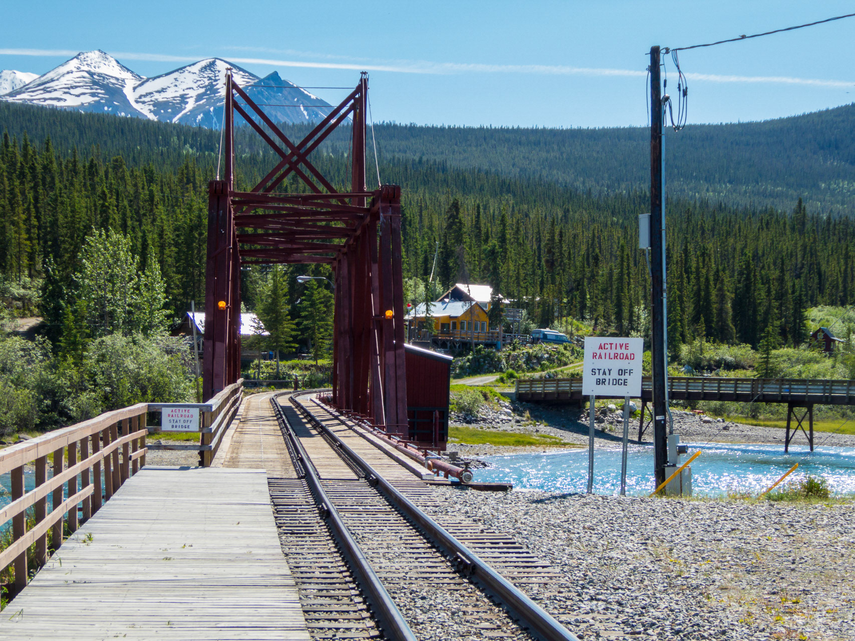 in Carcross: White Pass Yukon Railroad