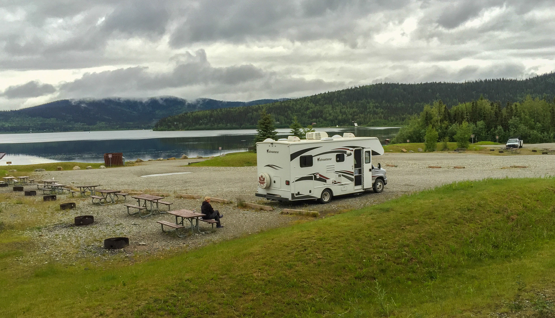 der völlig überfüllte Campground am Quartz Lake