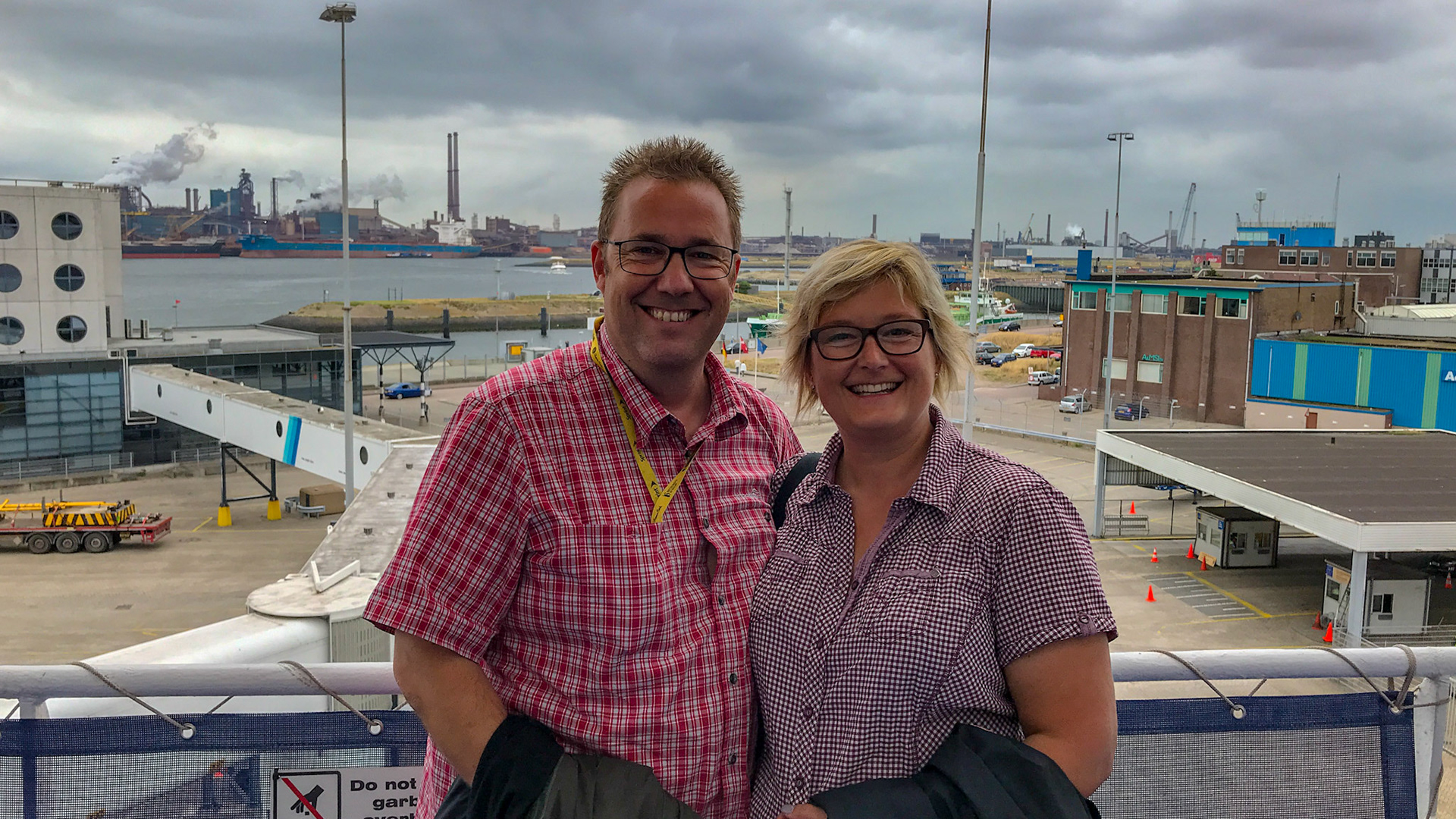 auf der Fähre Amsterdam-Newcastle