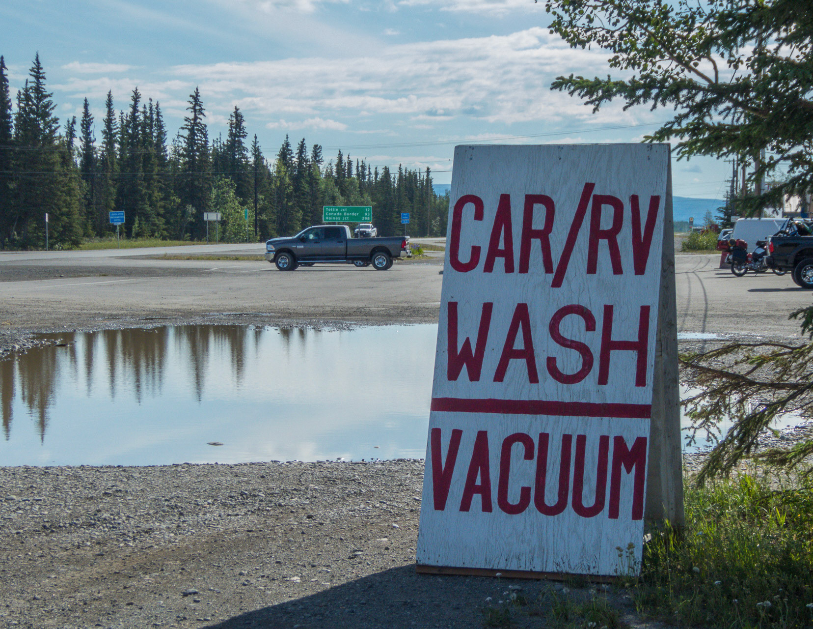 Carwash Alaska? (einmal durch die Pfütze ;-)