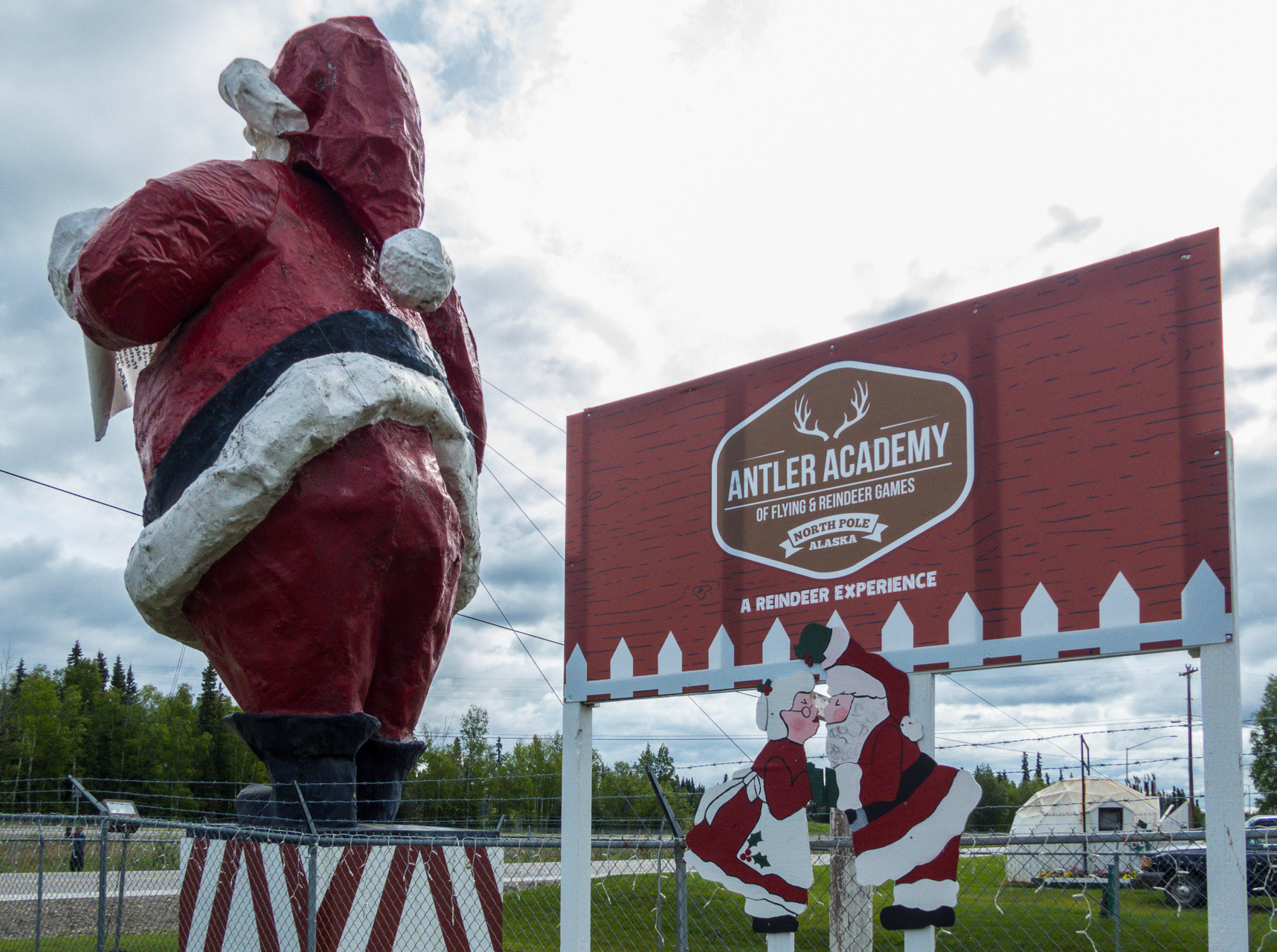 hier lernen die Rentiere fliegen :-)