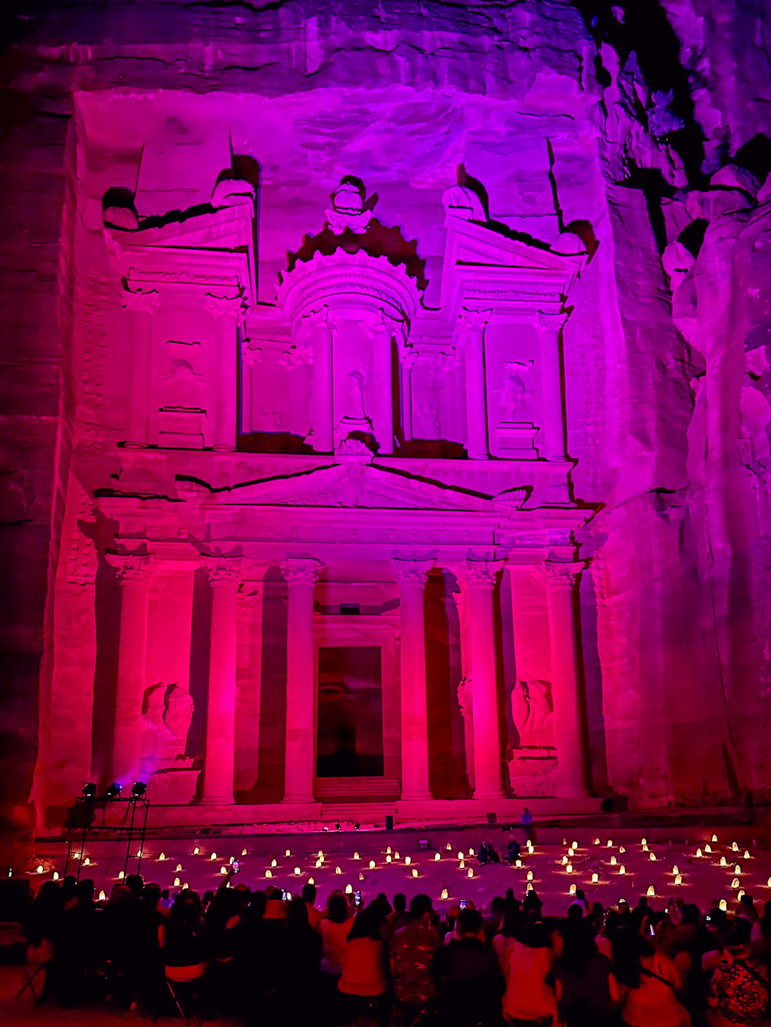 Petra by night