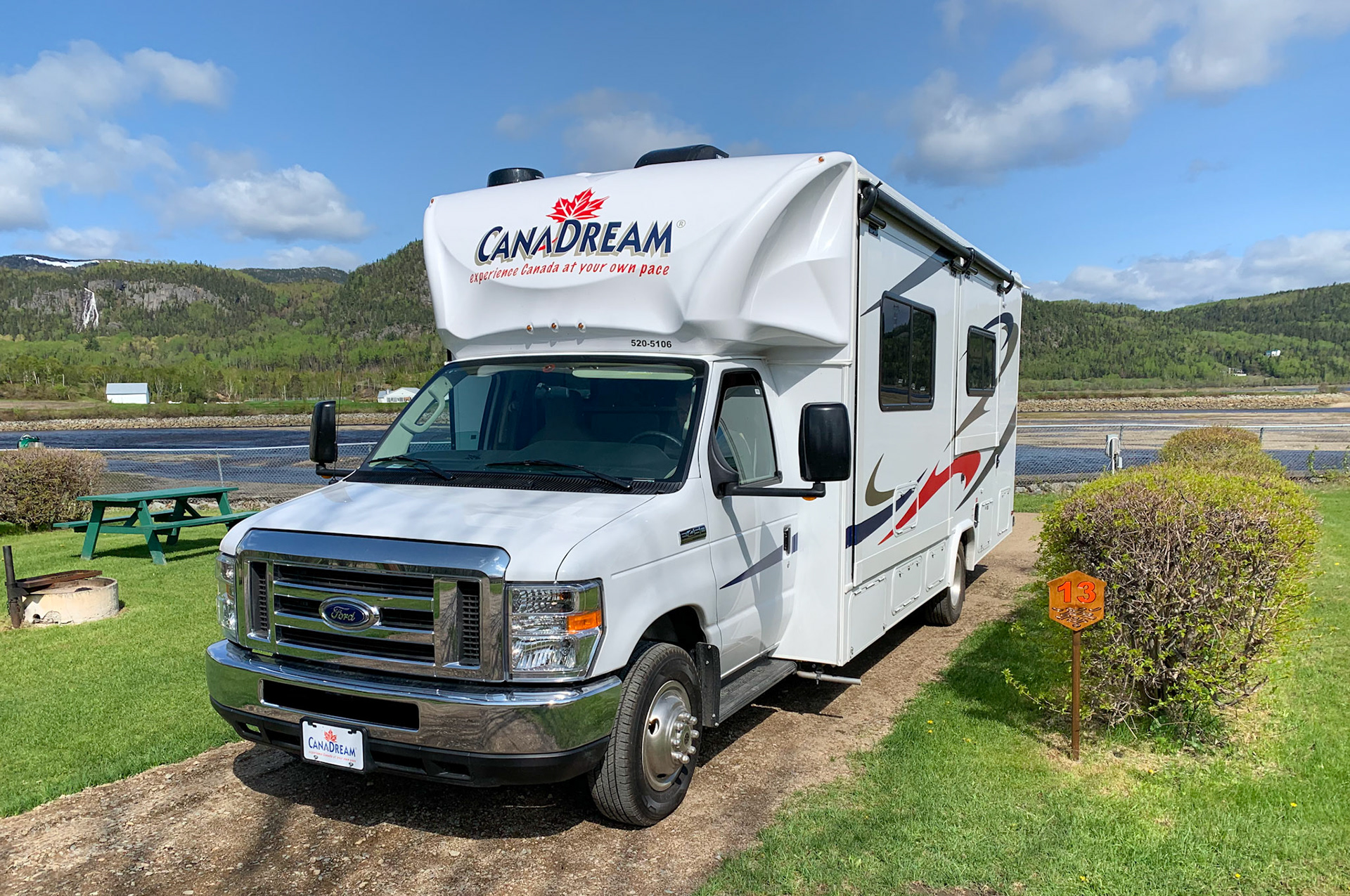 Stellplatz direkt am St.Lorenz-Strom