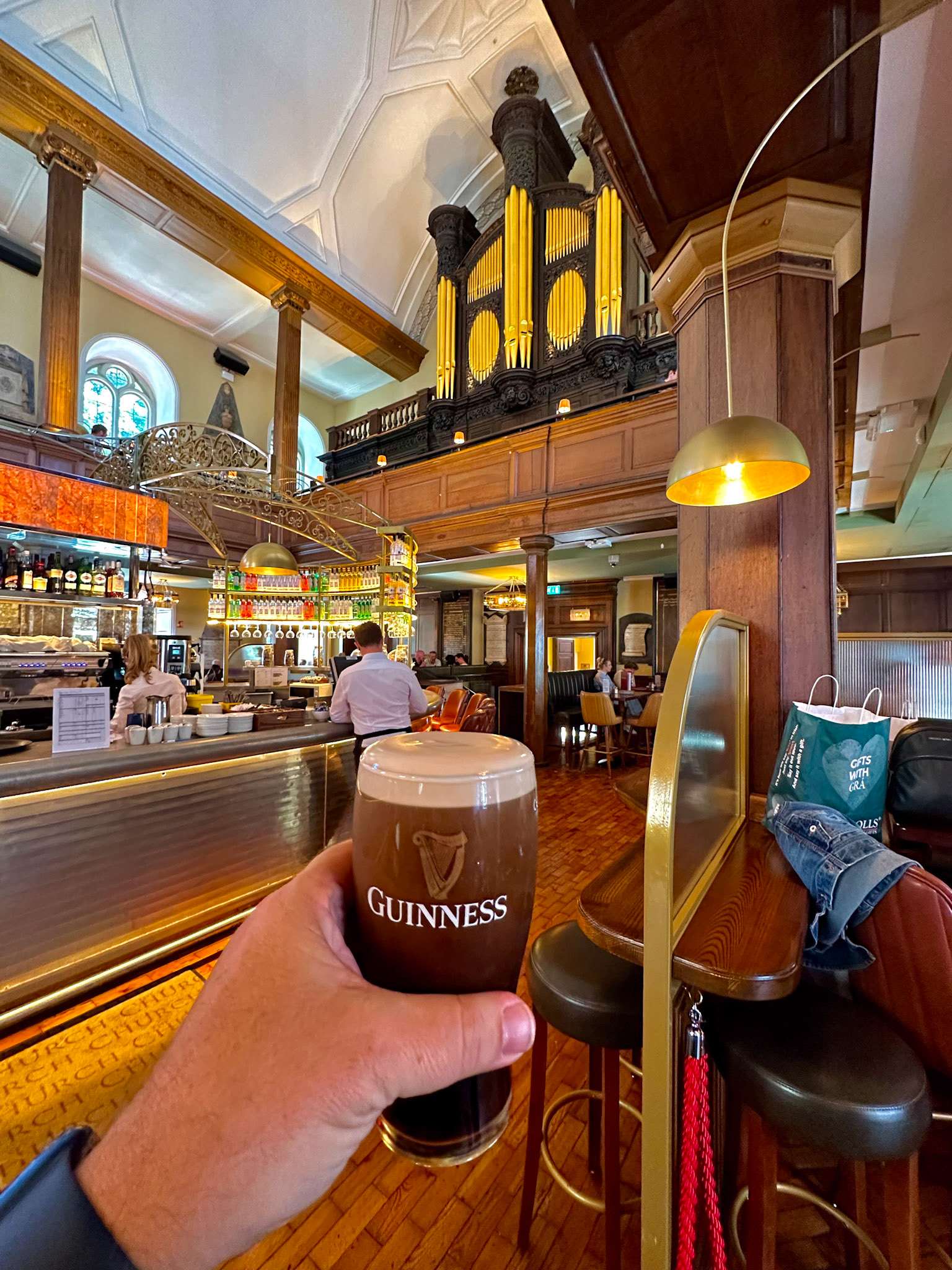have a Guinness in the church