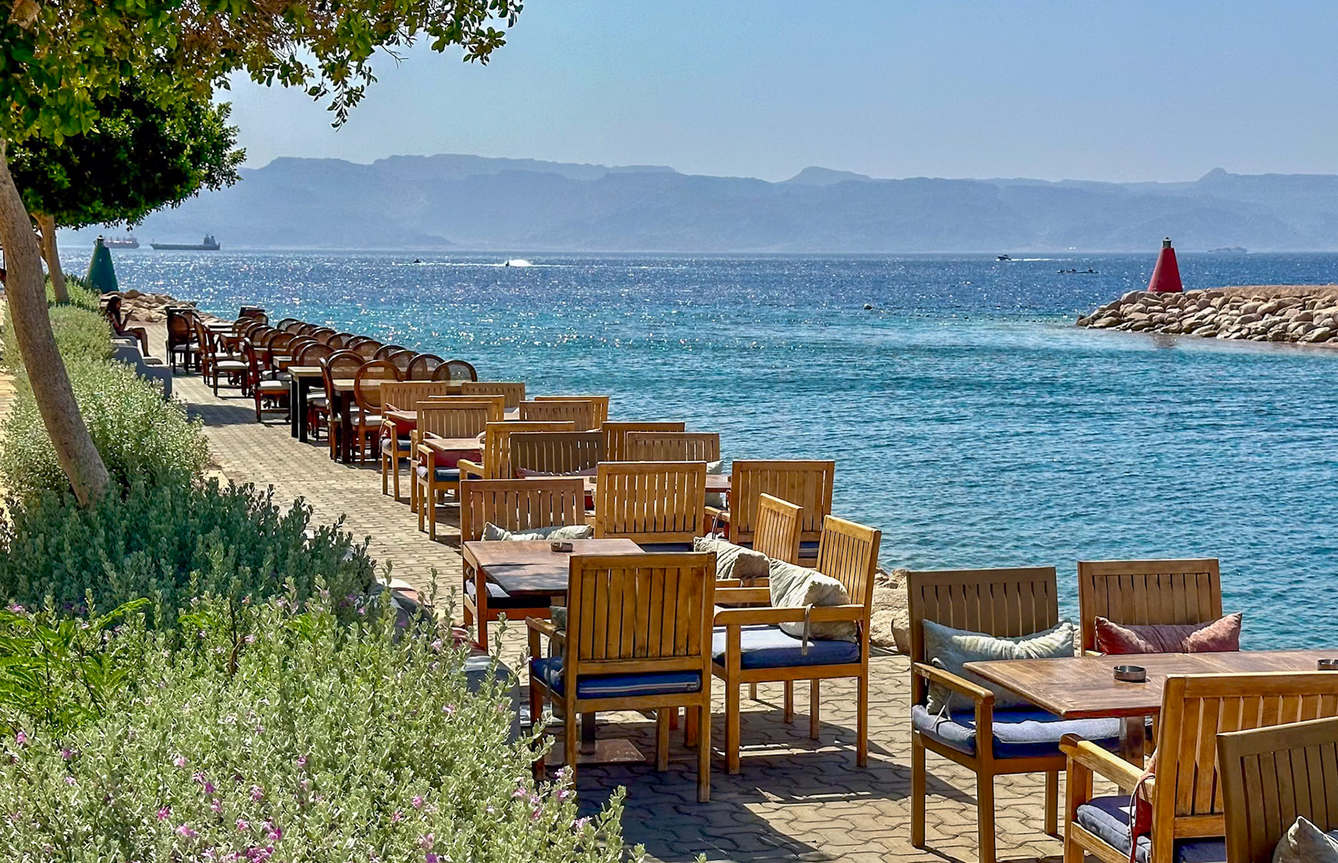fehlende Touristen am roten Meer (Akaba)