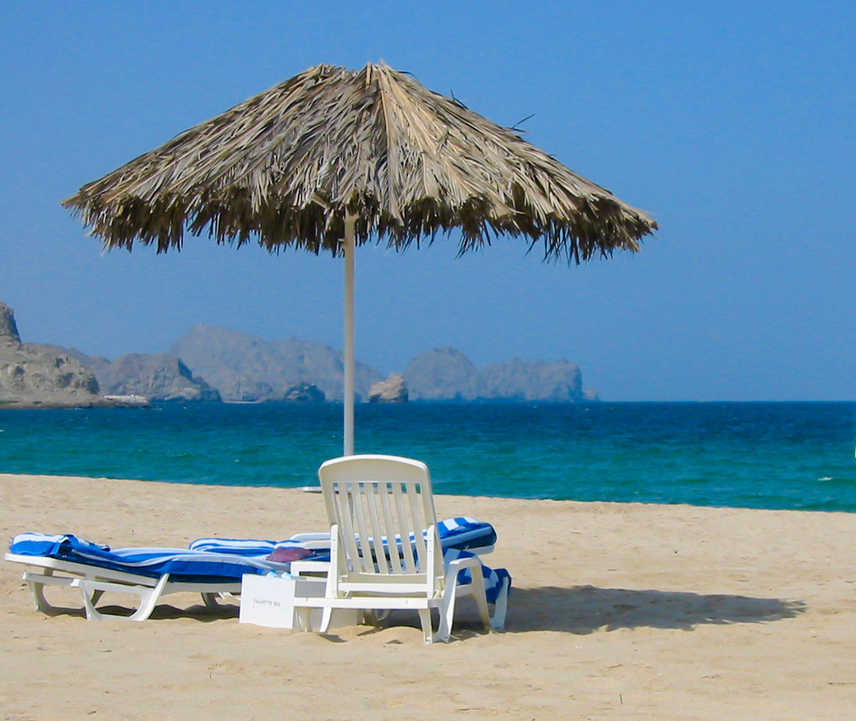 "Unser" Strand vor dem Al Bustan Palace Hotel