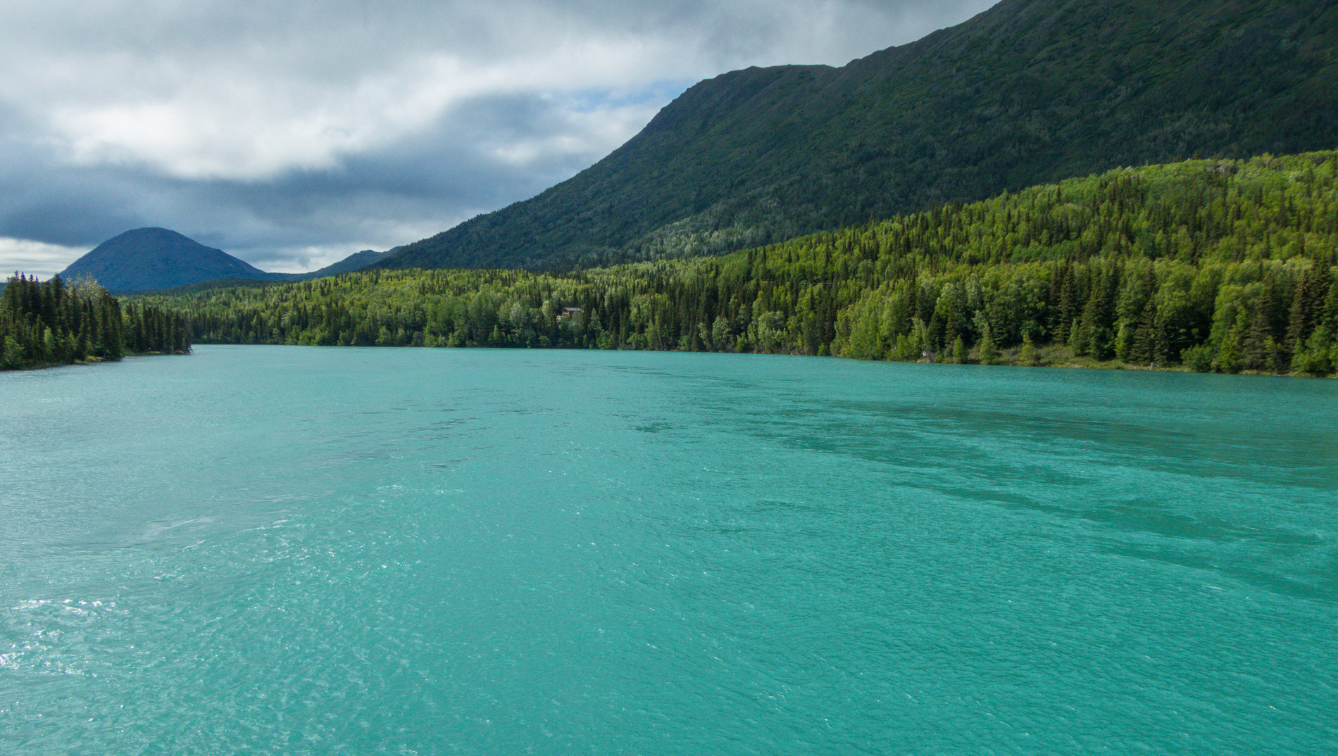 Kenai Lake - die Farbe war wirklich so :-)