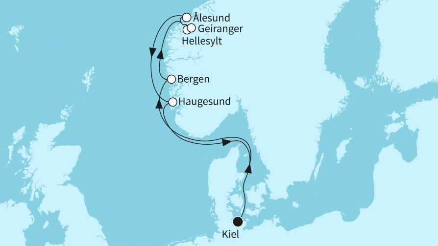 MeinSchiff Relax Route