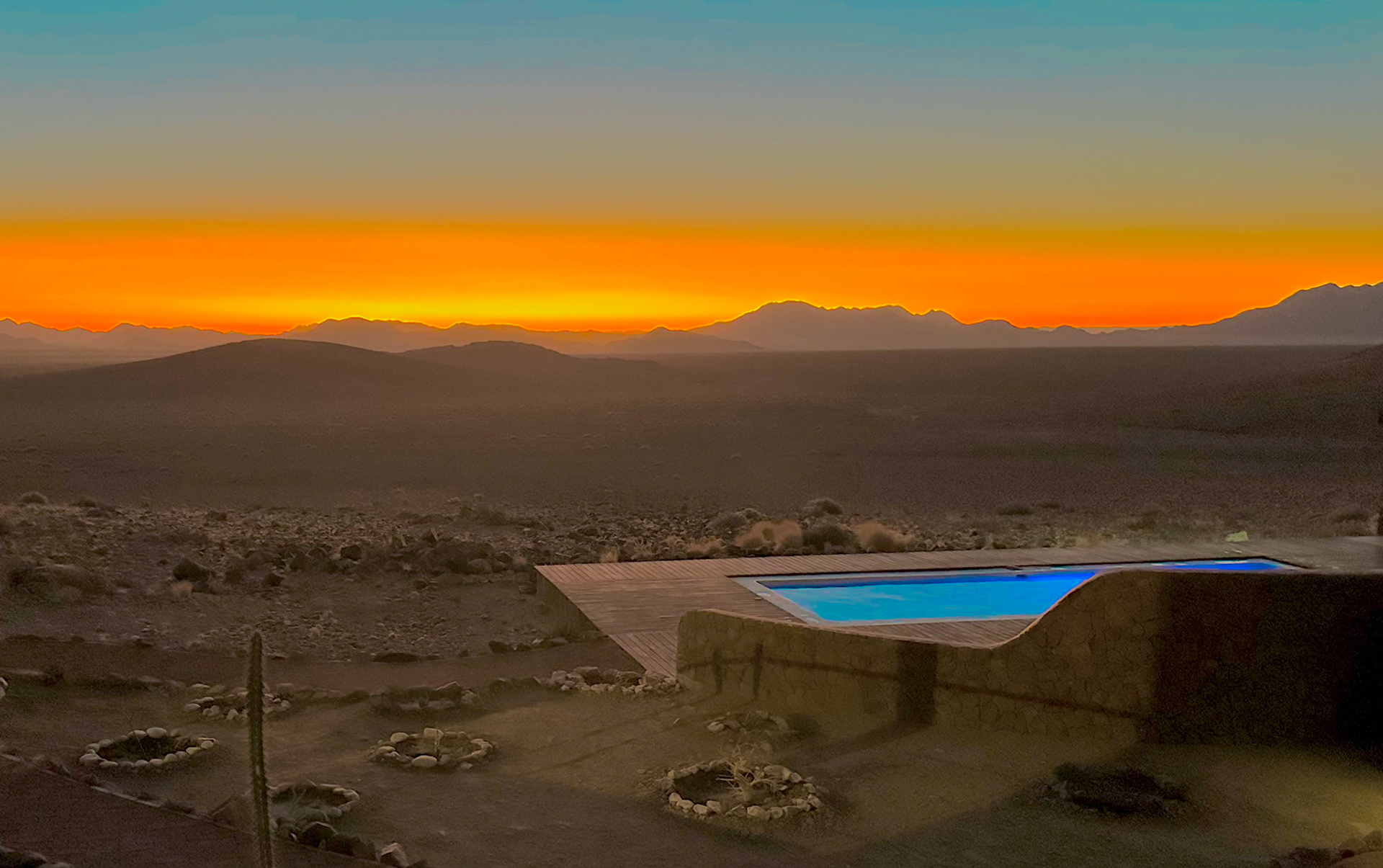 Lodge in der Namib-Wüste