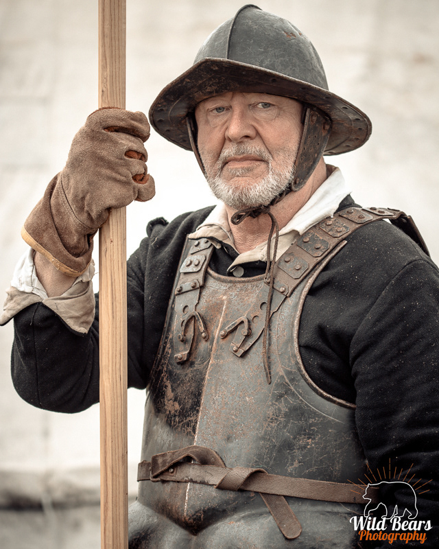 ProfessionalAuthentic UK Reenactment Portraits by Chelmsford's Finest Photographer portrait of a man taking part in reenactment
