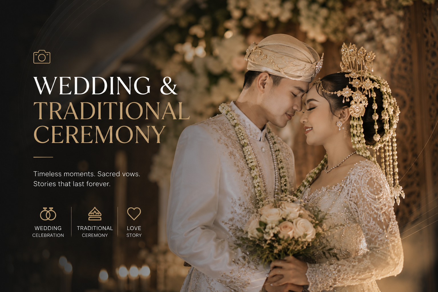 Professional wedding photography by Memoto capturing beautiful moments during a wedding ceremony in Balikpapan.