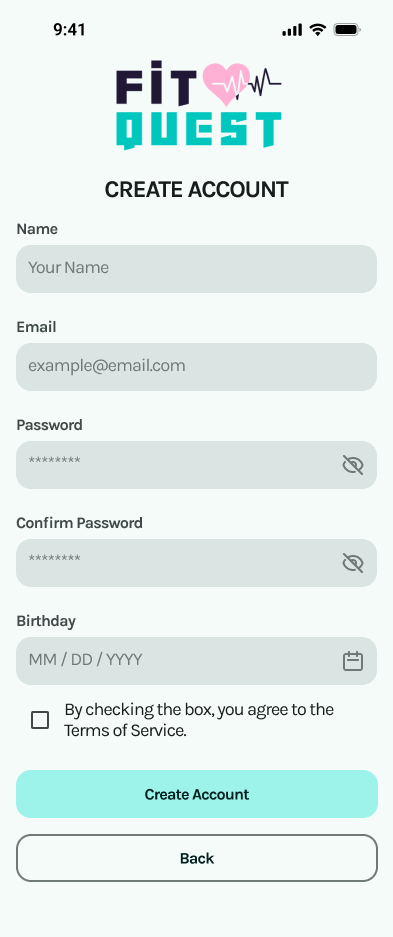 Create Account