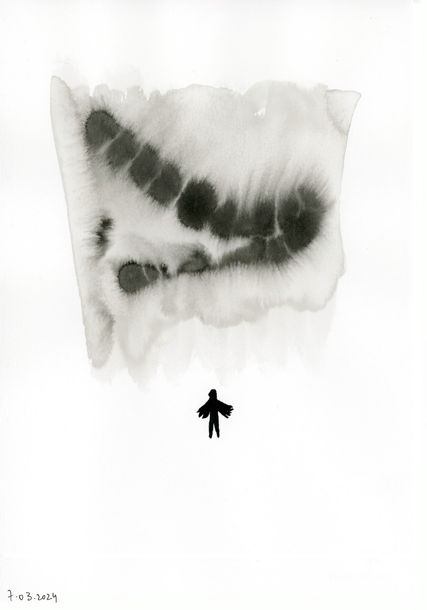 Angel Two  7" x 10", 2024