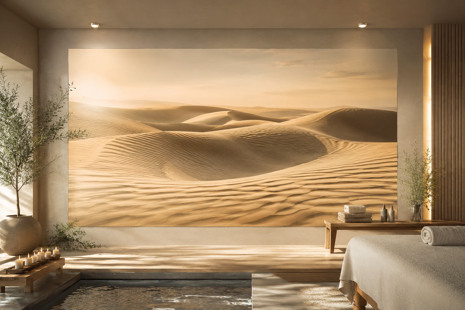 Exemple d'une salle de spa