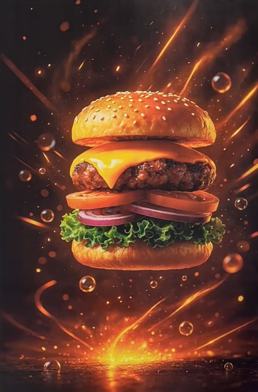 Mur d'un fast food