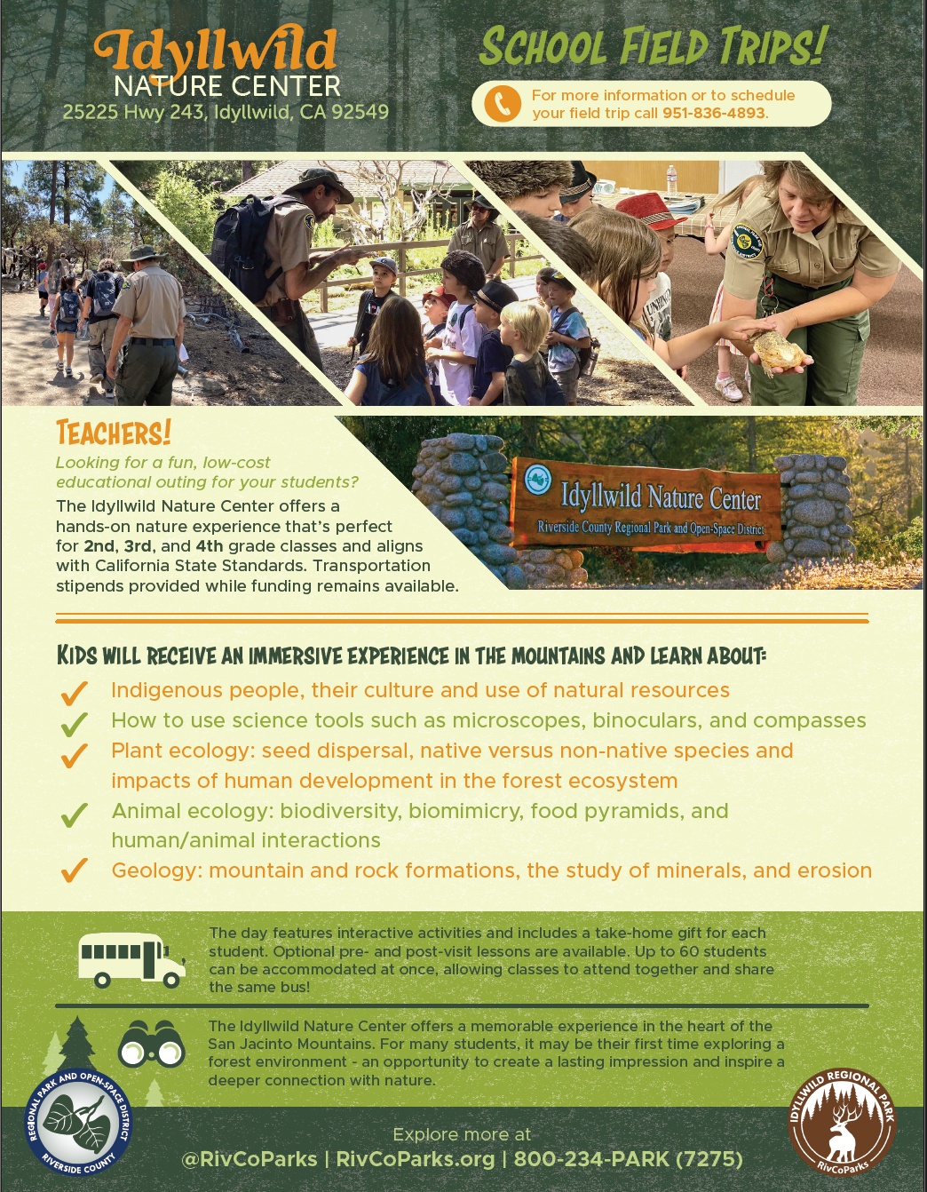 School field trip flyer