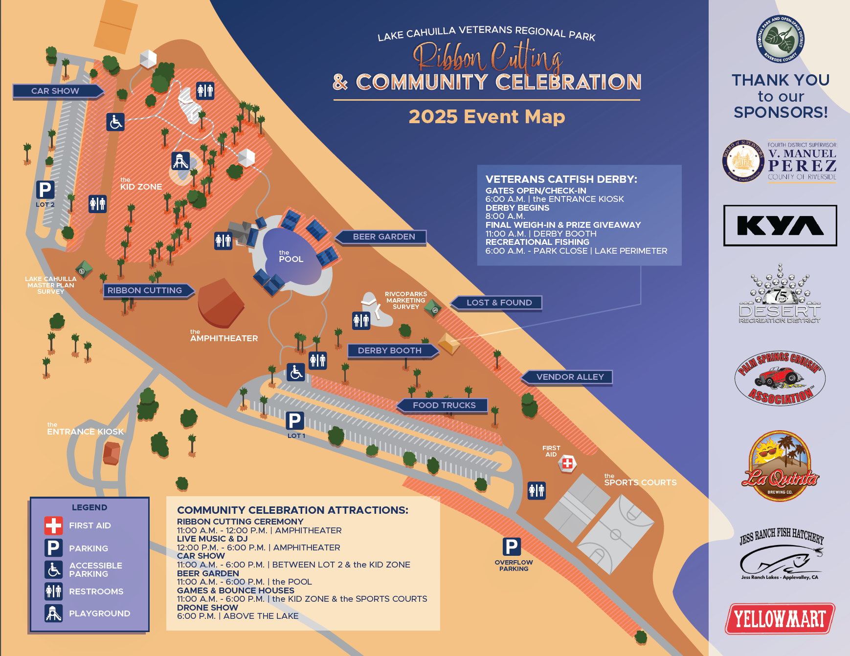 Community celebration event map