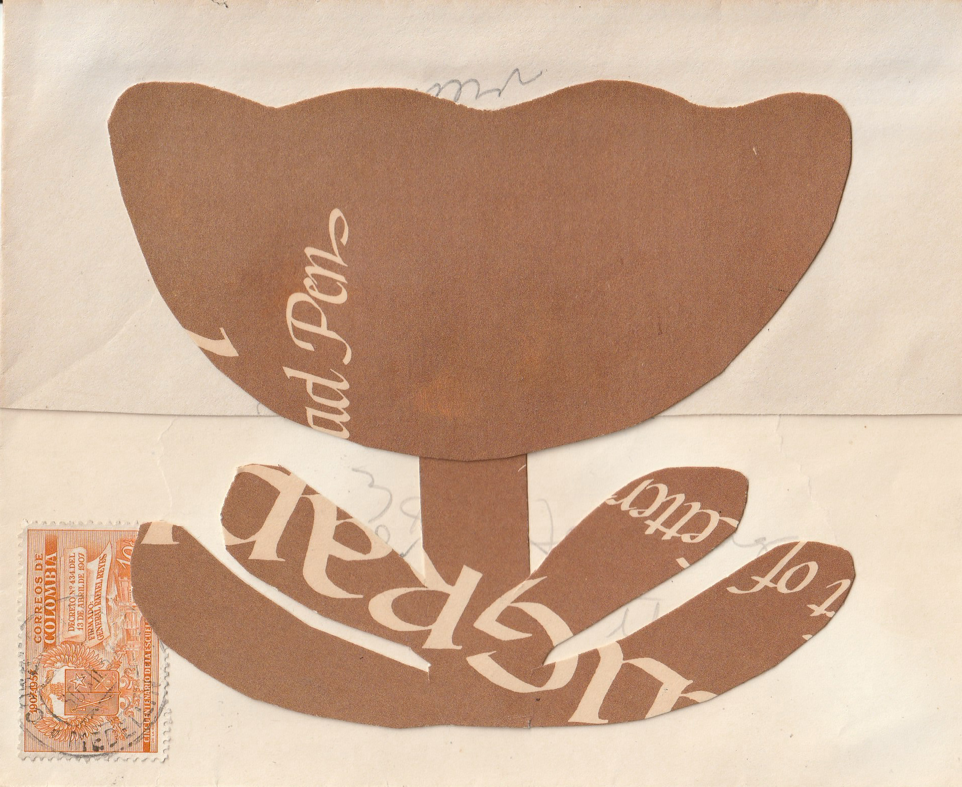 'God Turn Me Into a Flower' | collage, 5 x 6.5 inches, 2026