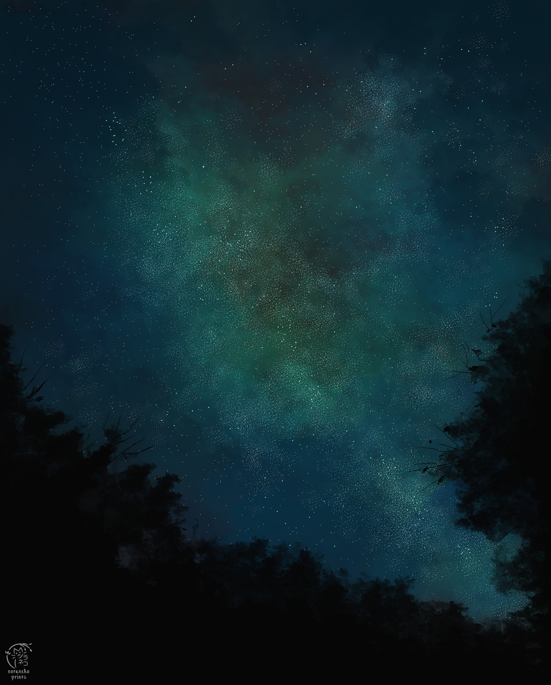 "July Jade Skies"