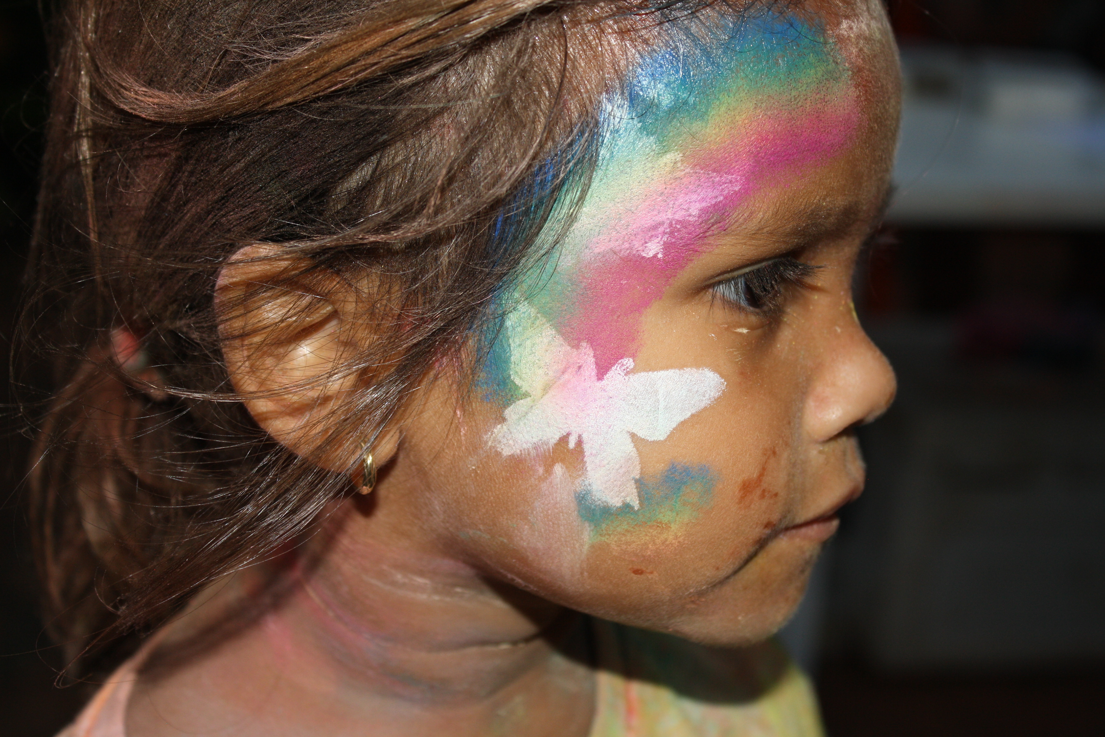 I like how the butterfly stands out and how the colour is. Miss Meg painted this and it stands out in the light. Shes a nice kid, knows how to make friends and do tricks. © Breanna 2023 