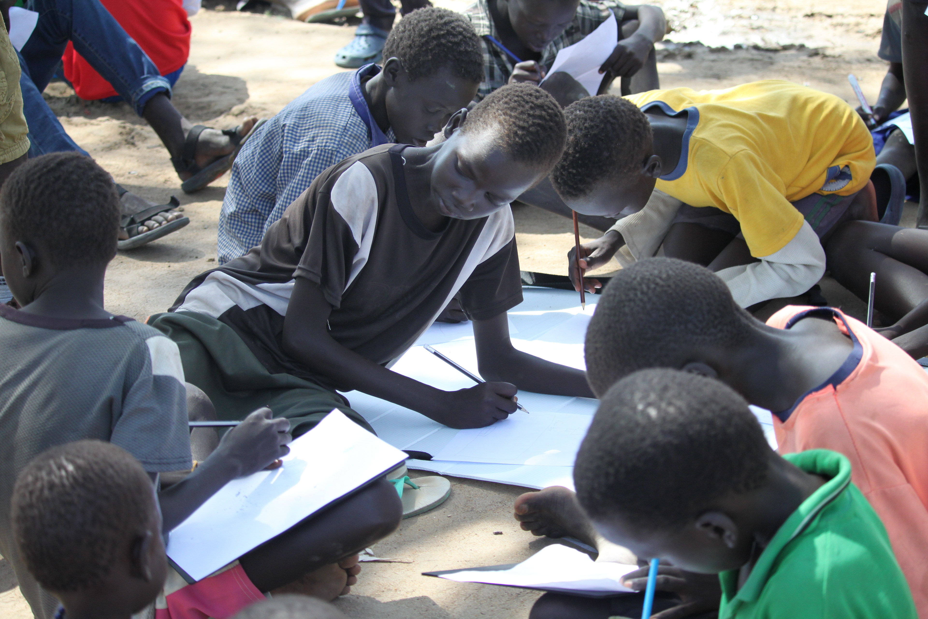 User-testing in Bor, South Sudan.